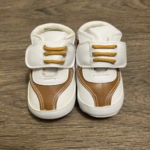 NEW Little Bees Brown White Baby Toddler Shoes 3-6mos 6-9mos 9-12mos 12-15mos